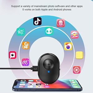 APAINI Rechargeable -Compatible Self-Timer Selfie Stick Shutter Release Remote Controller Button (Color : D, Size : As Shown)