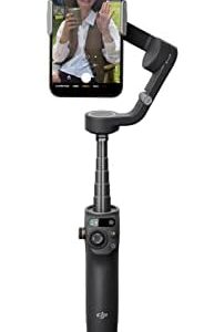 DJI Osmo Mobile 6 Gimbal Stabilizer for Smartphones, 3-Axis Phone Gimbal, Built-In Extension Rod, Object Tracking, Portable and Foldable, Vlogging Stabilizer, YouTube TikTok, Slate Gray